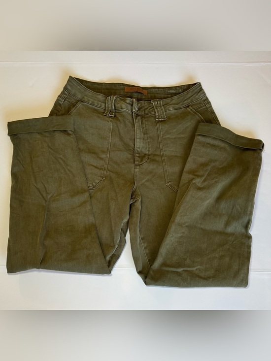 Judy Blue Pants - Judy Blue High Waist Aurora Weekender Garment Dyed Cuffed Jeans Green 14W